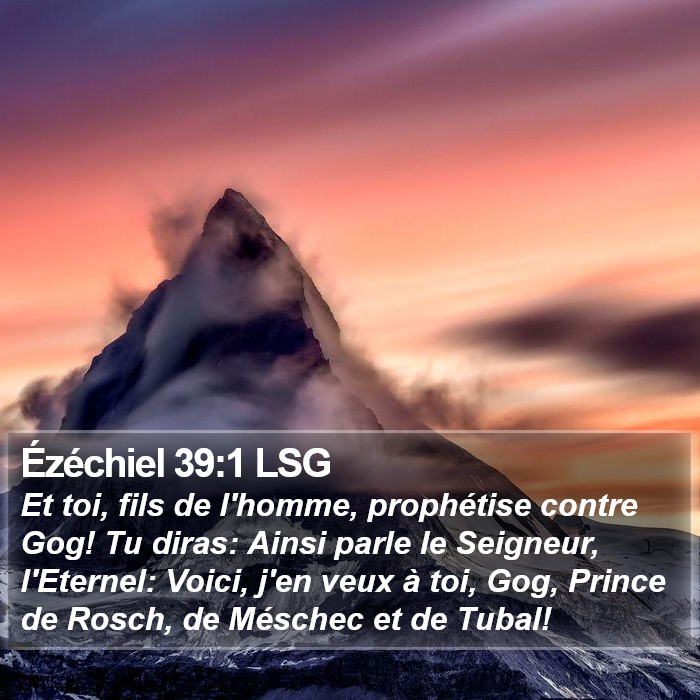Ézéchiel 39:1 LSG Bible Study