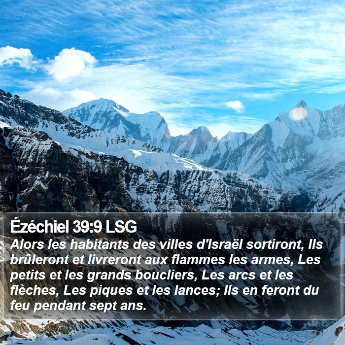 Ézéchiel 39:9 LSG Bible Study