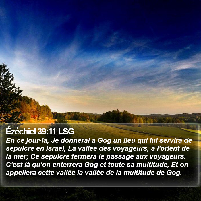 Ézéchiel 39:11 LSG Bible Study