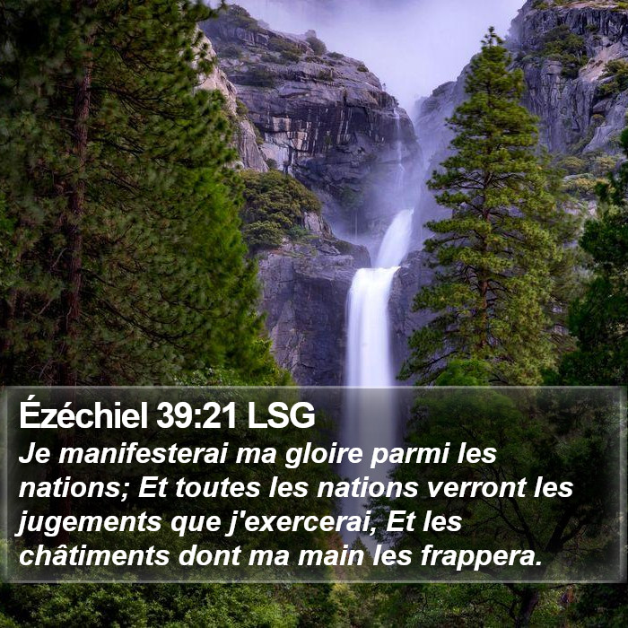 Ézéchiel 39:21 LSG Bible Study