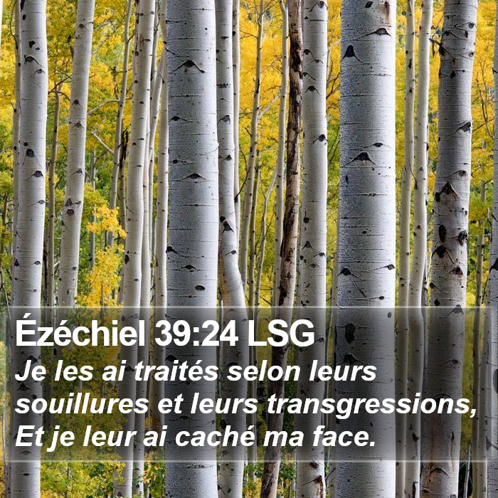 Ézéchiel 39:24 LSG Bible Study