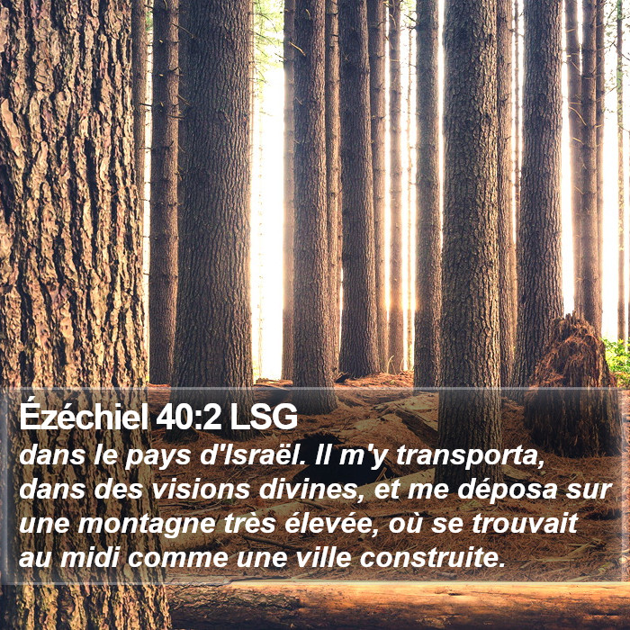 Ézéchiel 40:2 LSG Bible Study