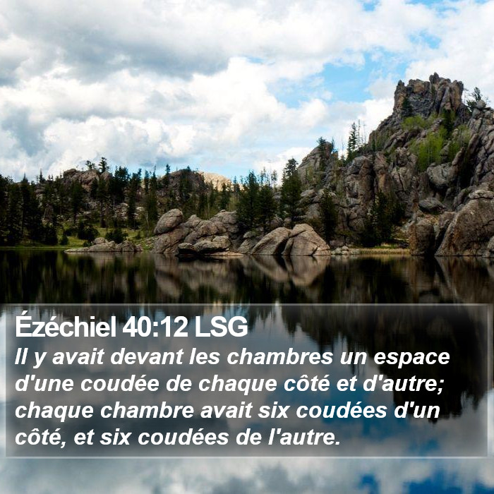 Ézéchiel 40:12 LSG Bible Study