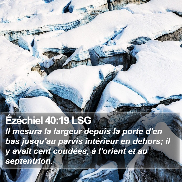 Ézéchiel 40:19 LSG Bible Study