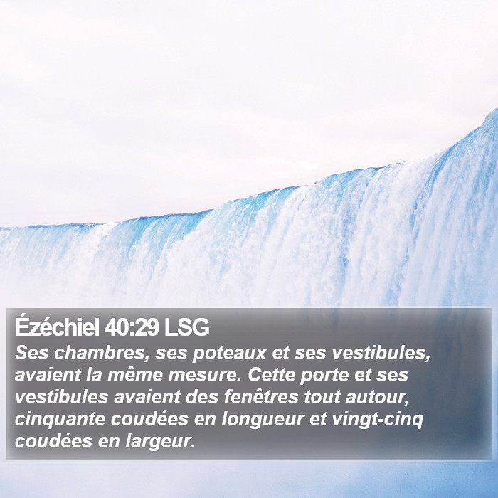 Ézéchiel 40:29 LSG Bible Study