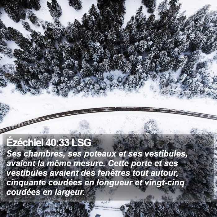 Ézéchiel 40:33 LSG Bible Study