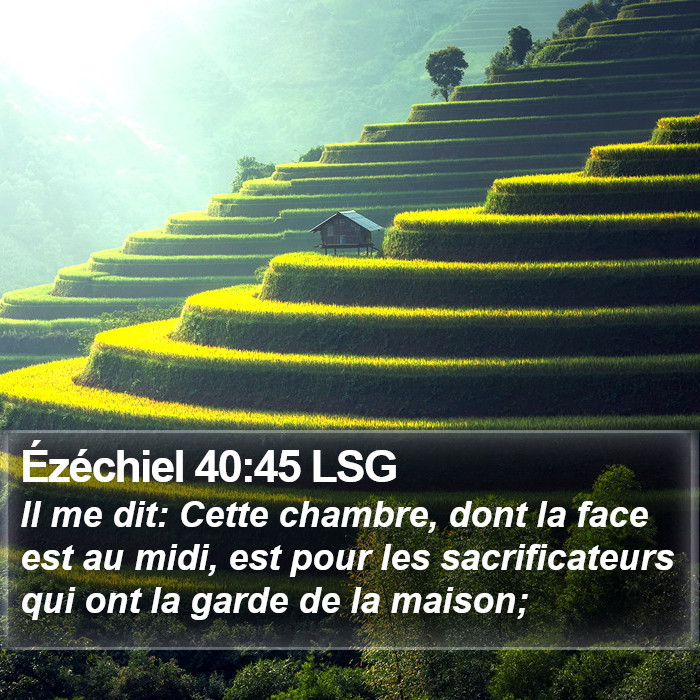 Ézéchiel 40:45 LSG Bible Study