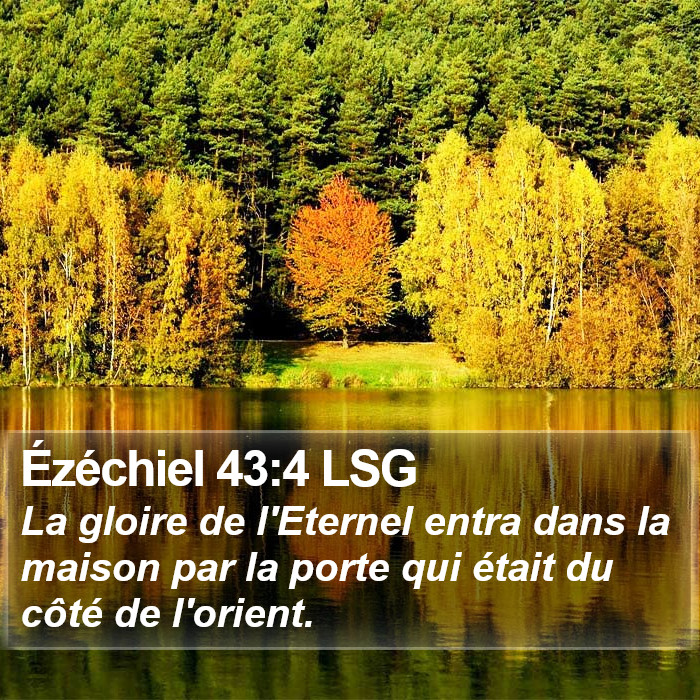 Ézéchiel 43:4 LSG Bible Study