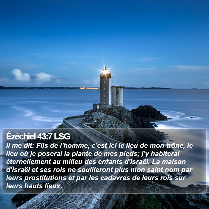 Ézéchiel 43:7 LSG Bible Study