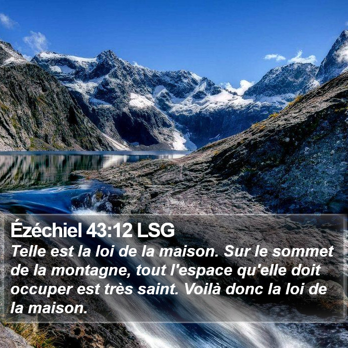 Ézéchiel 43:12 LSG Bible Study