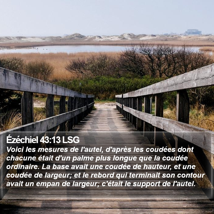 Ézéchiel 43:13 LSG Bible Study