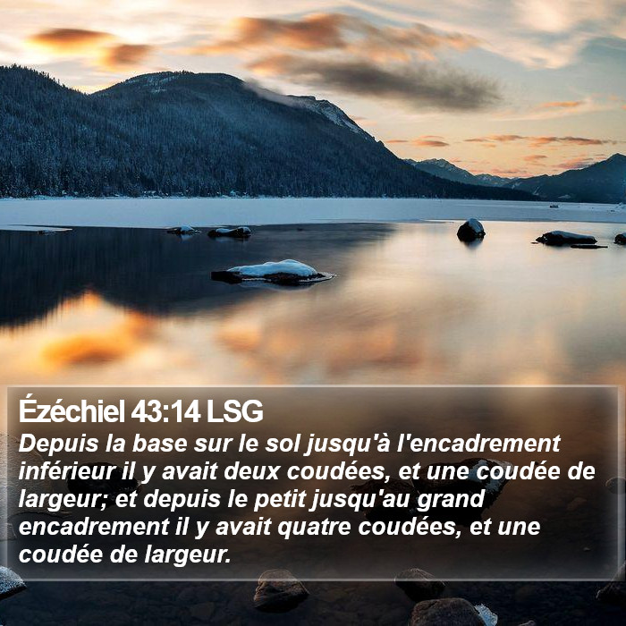 Ézéchiel 43:14 LSG Bible Study