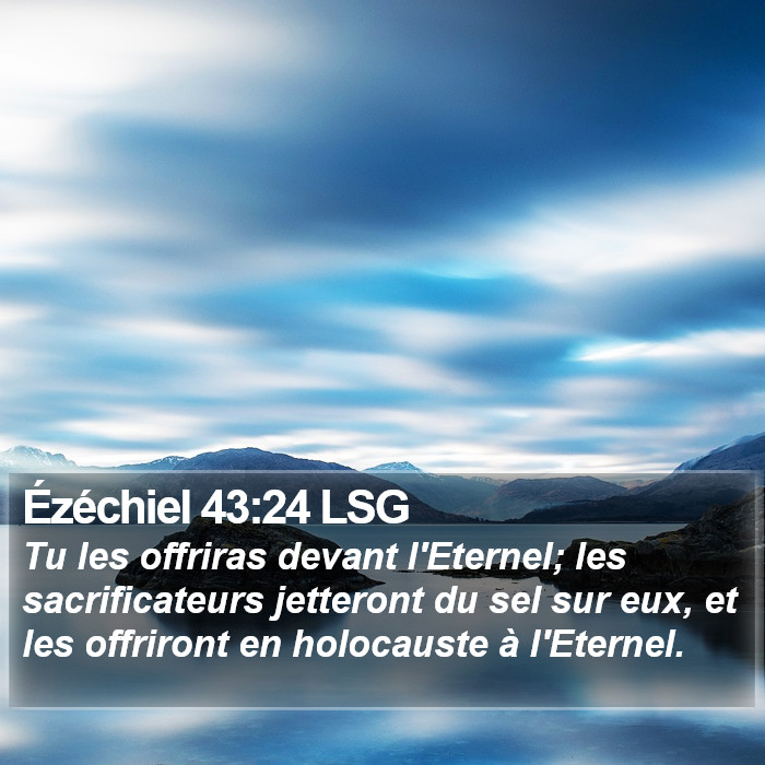 Ézéchiel 43:24 LSG Bible Study
