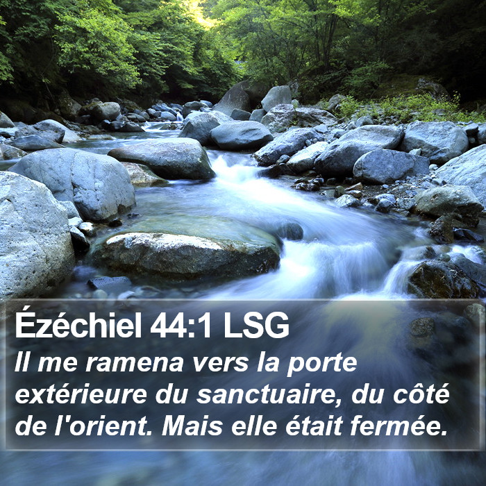 Ézéchiel 44:1 LSG Bible Study