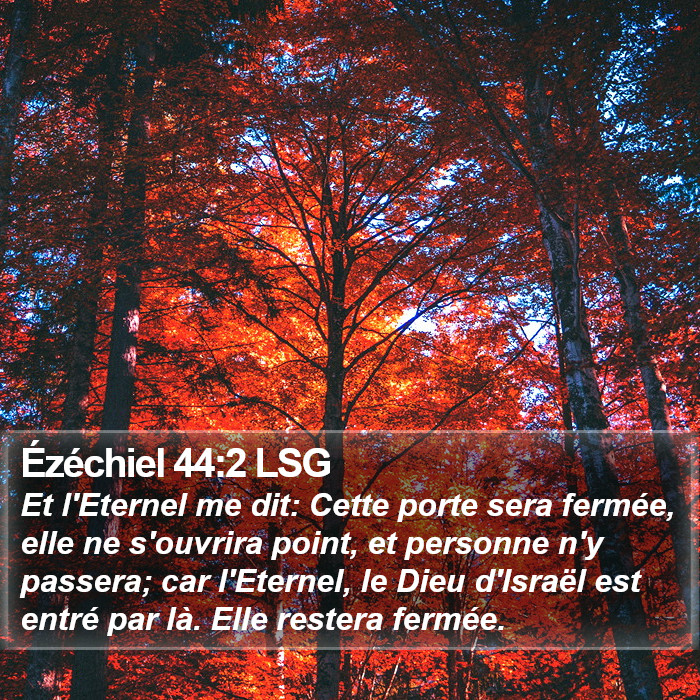 Ézéchiel 44:2 LSG Bible Study