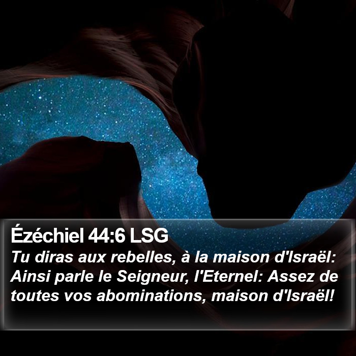 Ézéchiel 44:6 LSG Bible Study