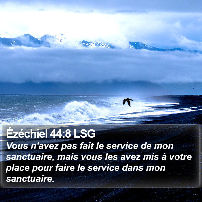 Ézéchiel 44:8 LSG Bible Study