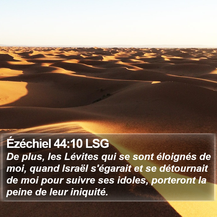 Ézéchiel 44:10 LSG Bible Study