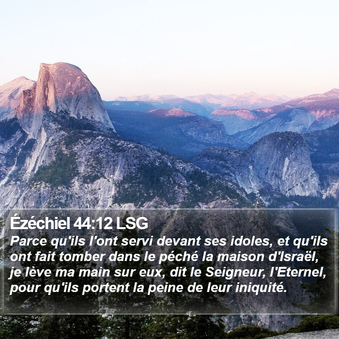 Ézéchiel 44:12 LSG Bible Study