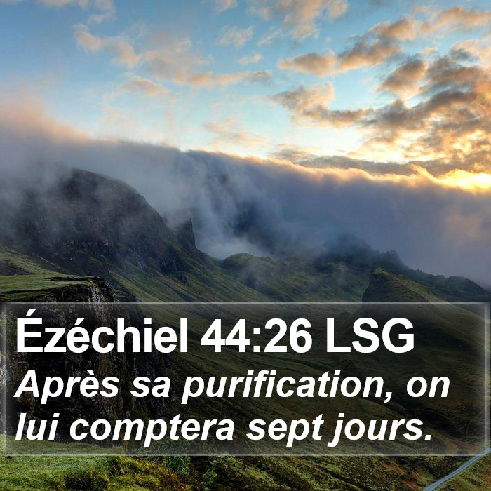 Ézéchiel 44:26 LSG Bible Study