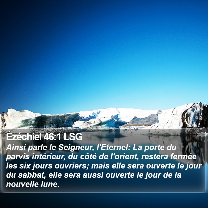 Ézéchiel 46:1 LSG Bible Study
