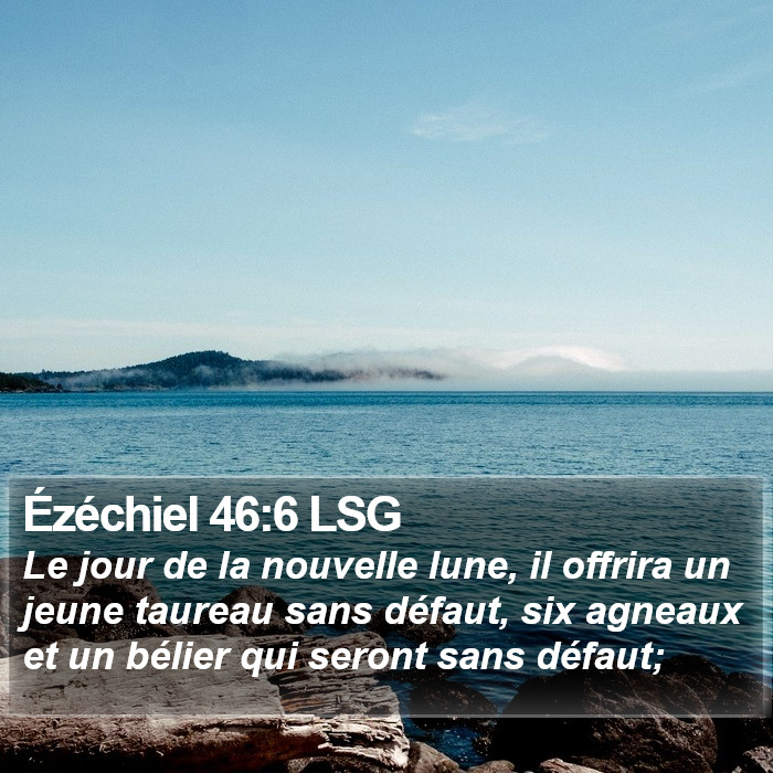 Ézéchiel 46:6 LSG Bible Study