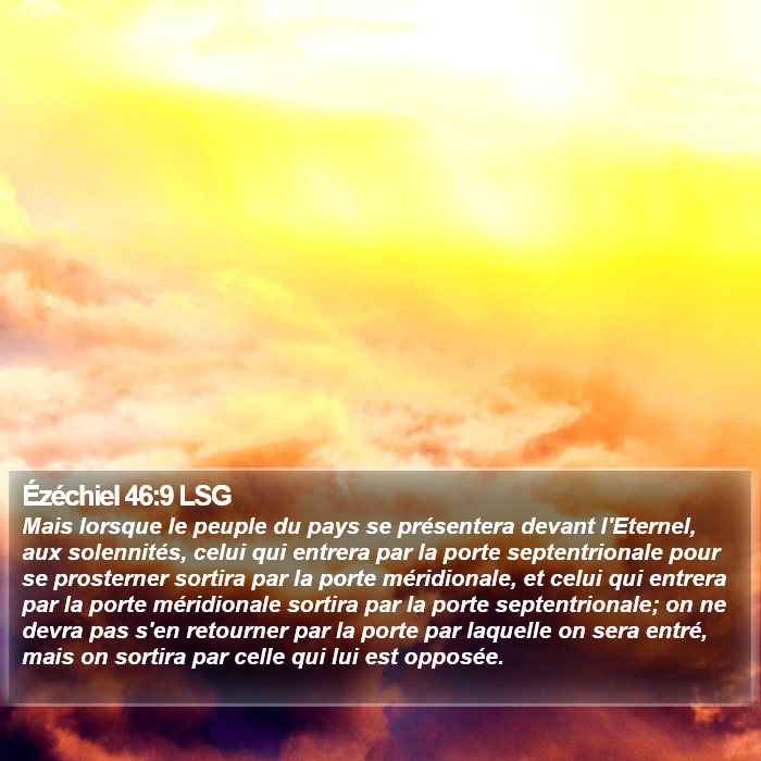 Ézéchiel 46:9 LSG Bible Study