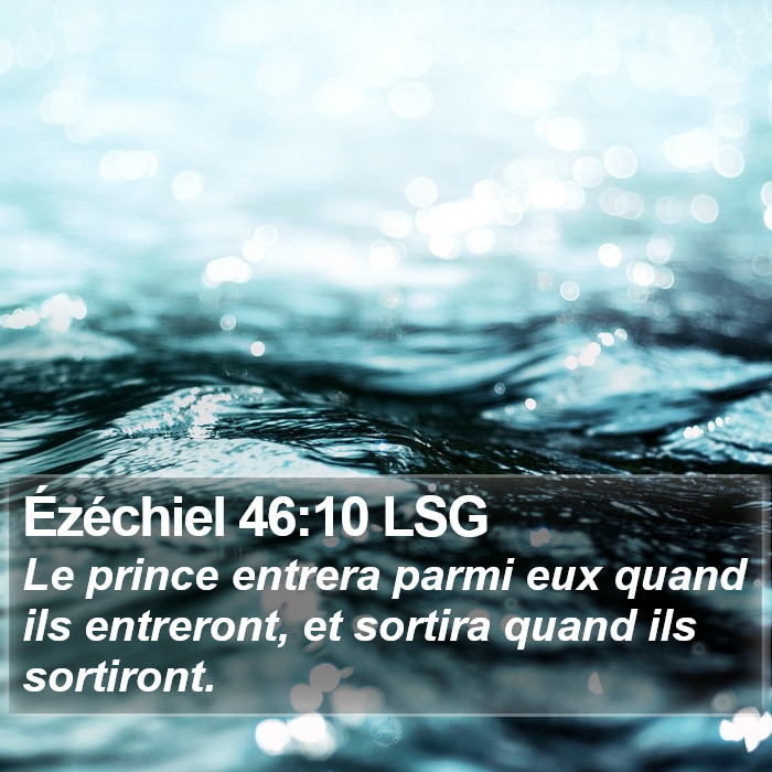 Ézéchiel 46:10 LSG Bible Study