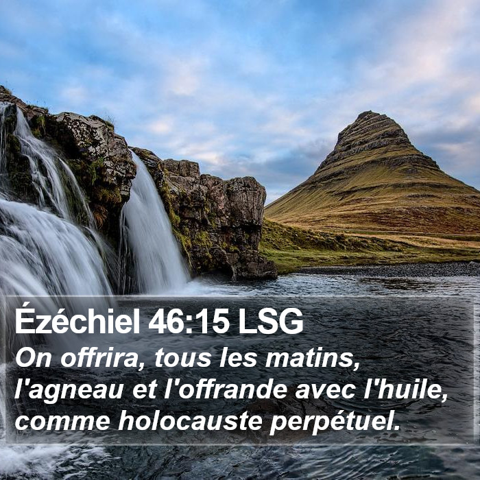 Ézéchiel 46:15 LSG Bible Study