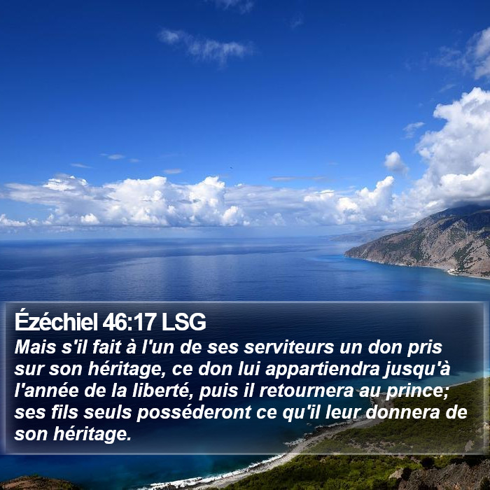 Ézéchiel 46:17 LSG Bible Study