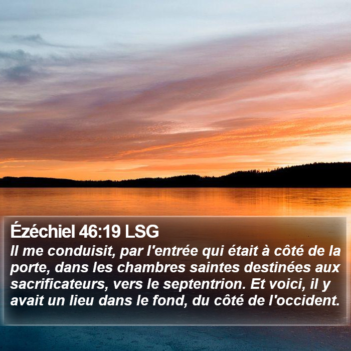 Ézéchiel 46:19 LSG Bible Study