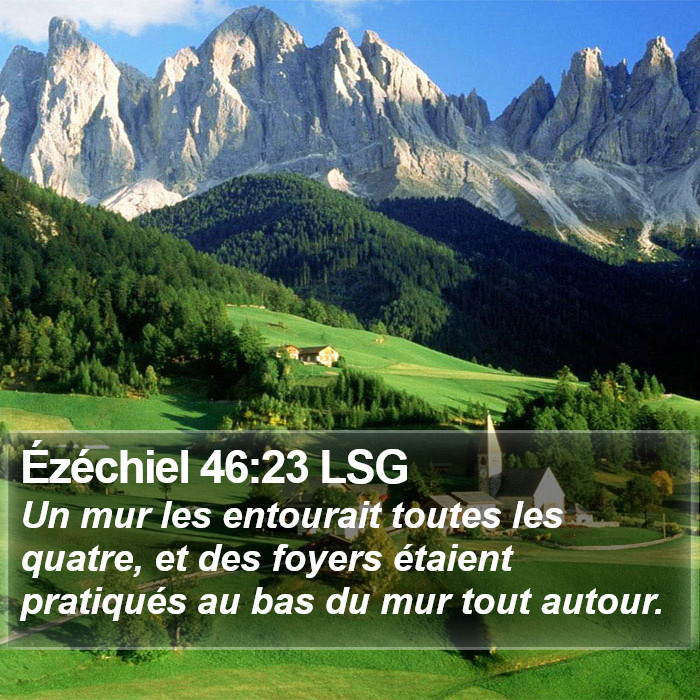Ézéchiel 46:23 LSG Bible Study