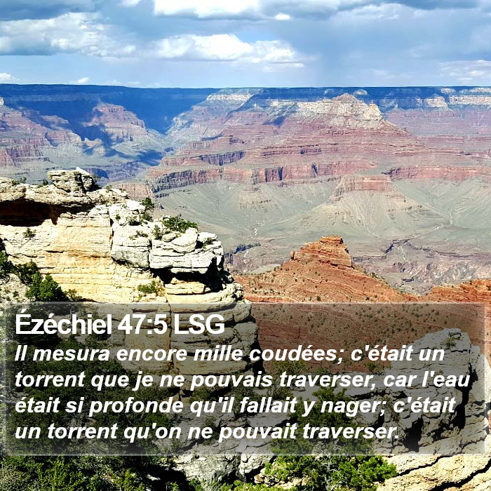 Ézéchiel 47:5 LSG Bible Study