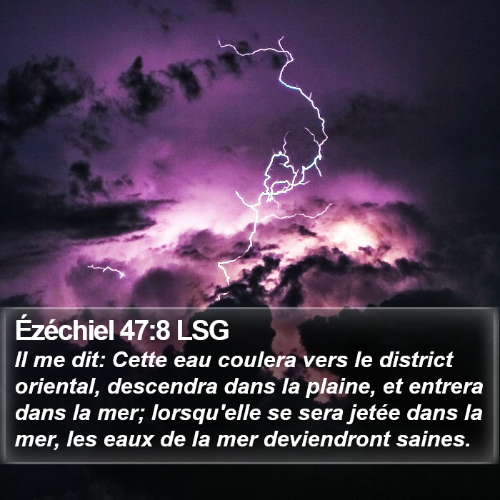 Ézéchiel 47:8 LSG Bible Study
