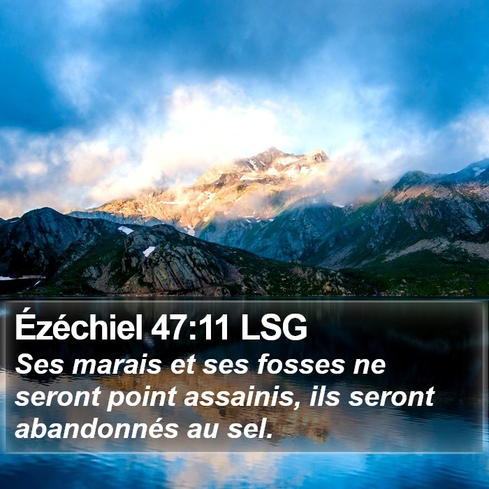 Ézéchiel 47:11 LSG Bible Study