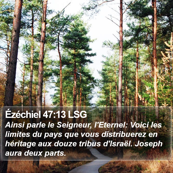 Ézéchiel 47:13 LSG Bible Study