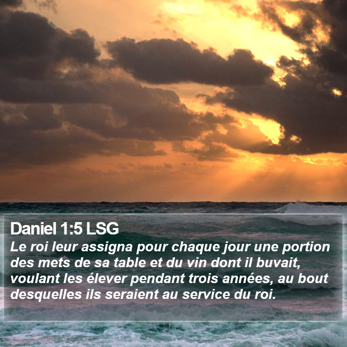 Daniel 1:5 LSG Bible Study