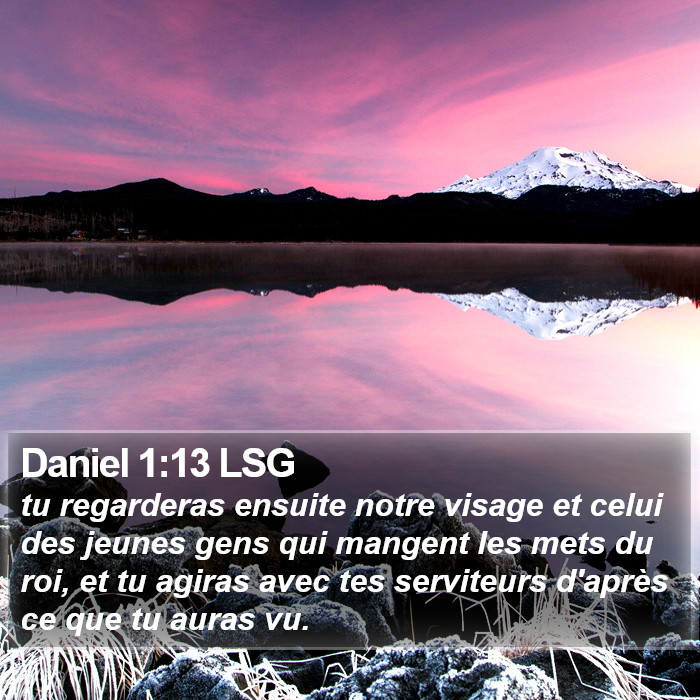 Daniel 1:13 LSG Bible Study