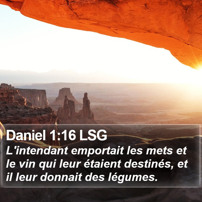 Daniel 1:16 LSG Bible Study