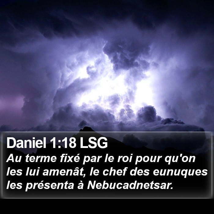 Daniel 1:18 LSG Bible Study