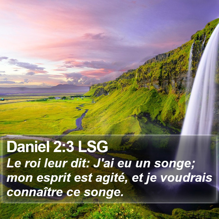 Daniel 2:3 LSG Bible Study