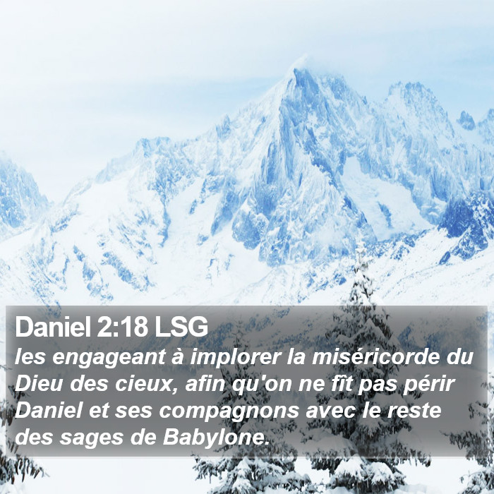Daniel 2:18 LSG Bible Study