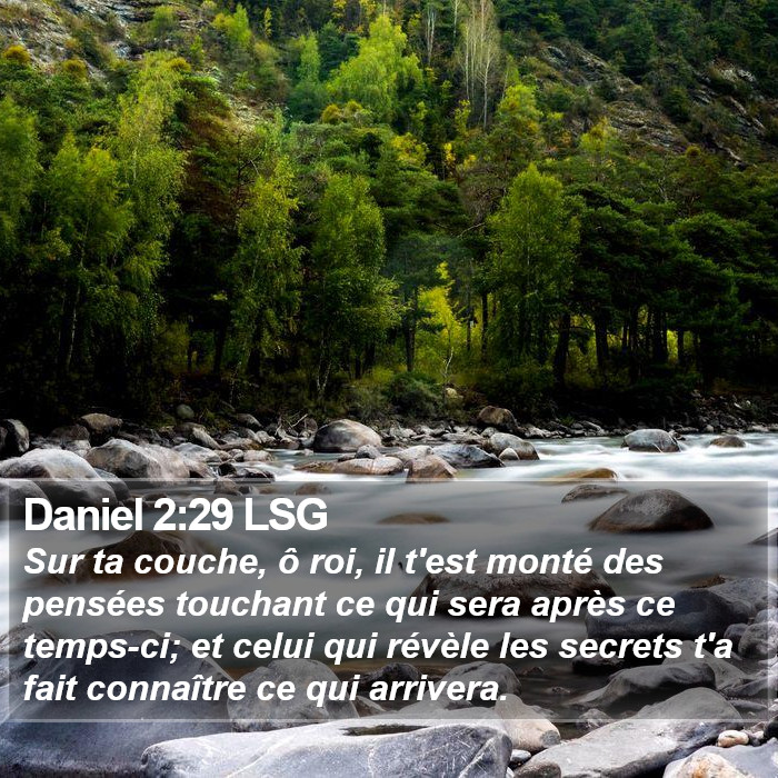 Daniel 2:29 LSG Bible Study