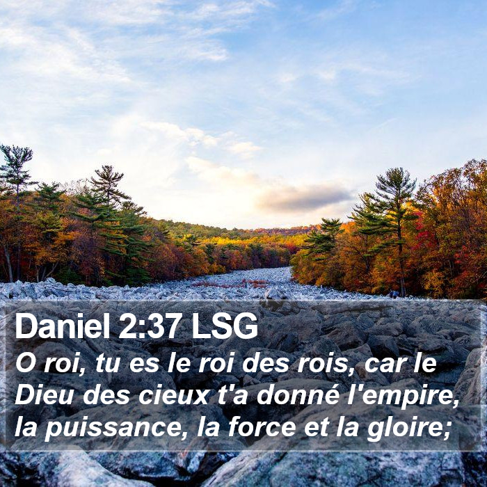 Daniel 2:37 LSG Bible Study