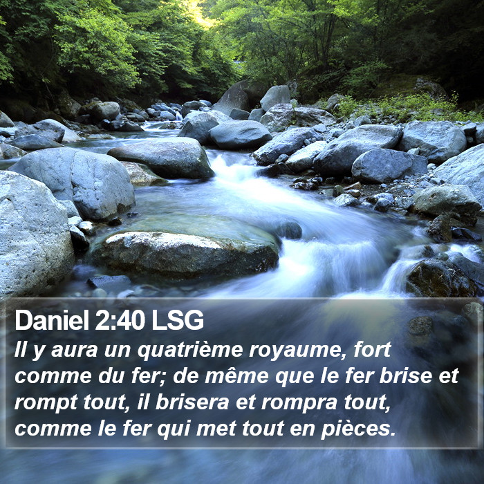 Daniel 2:40 LSG Bible Study