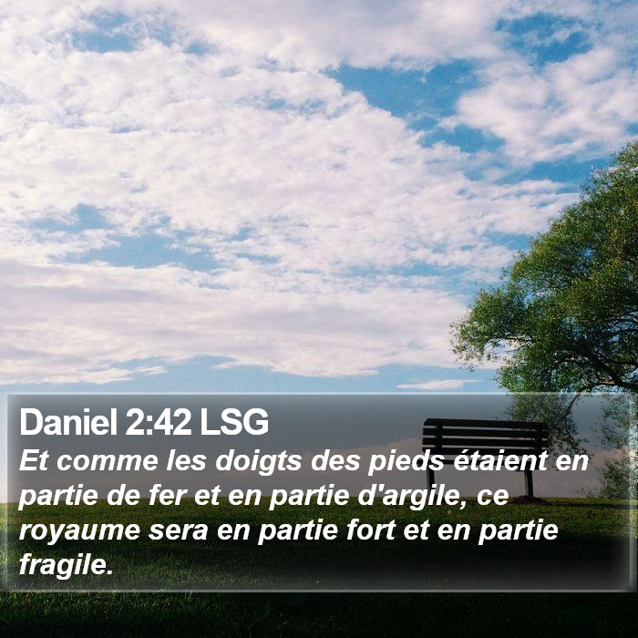 Daniel 2:42 LSG Bible Study