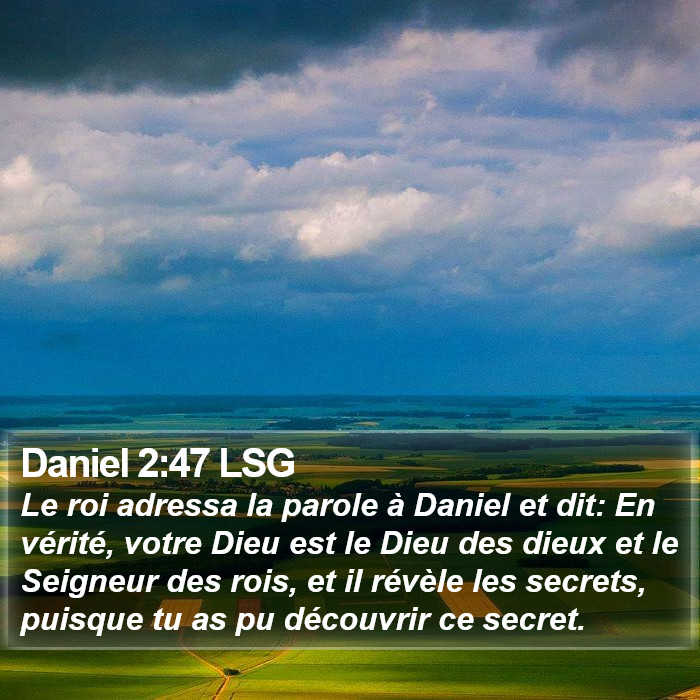 Daniel 2:47 LSG Bible Study