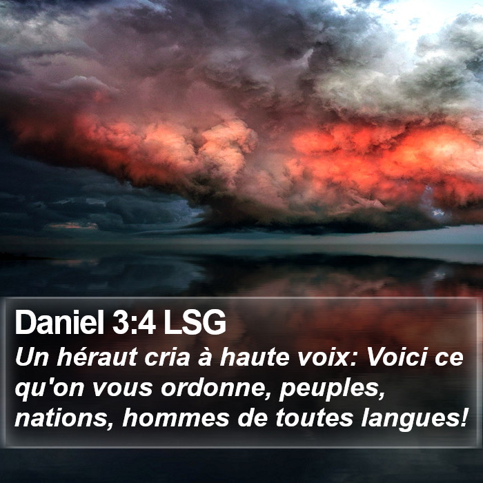 Daniel 3:4 LSG Bible Study