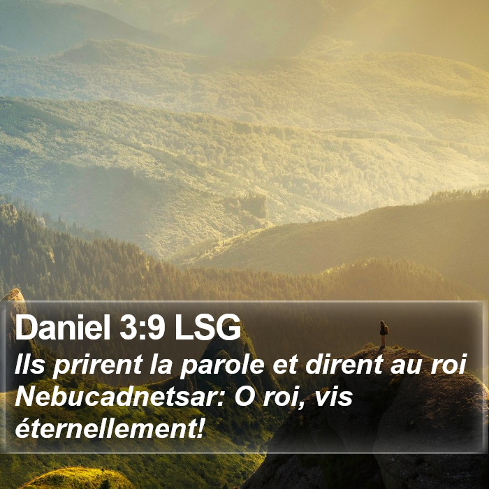 Daniel 3:9 LSG Bible Study