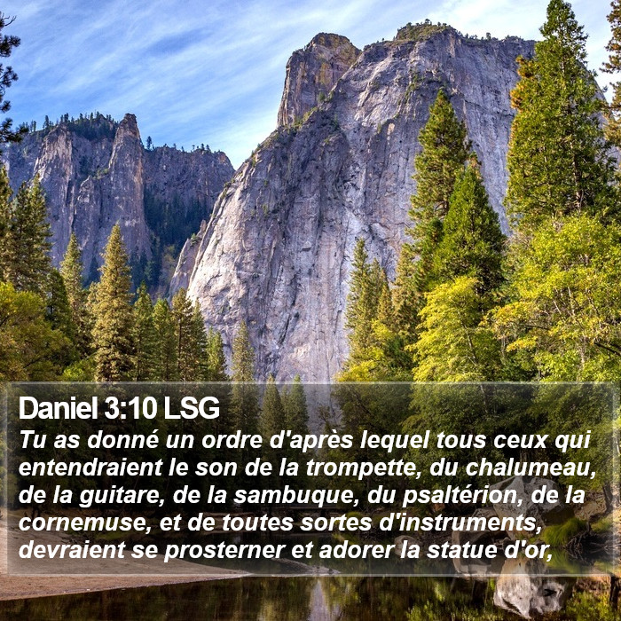 Daniel 3:10 LSG Bible Study